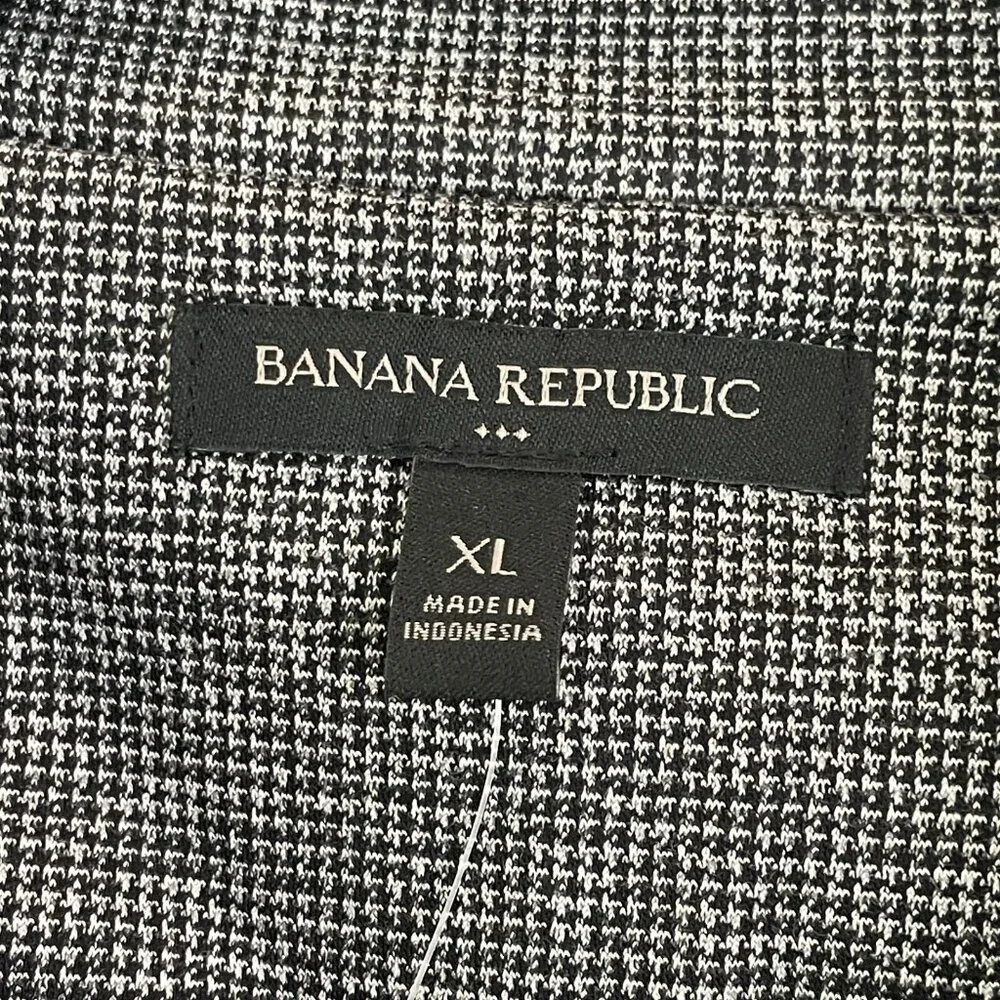 NEW $120 Banana Republic Womens‎ XL Collarless One Button Blazer Stretch Jacket